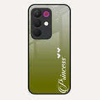 Customize Name Gradient Glass Case Cover Mint Green For Realme 15X 5G