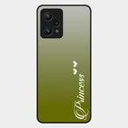 Customize Name Gradient Glass Case Cover Mint Green For Realme 9 Pro 5G