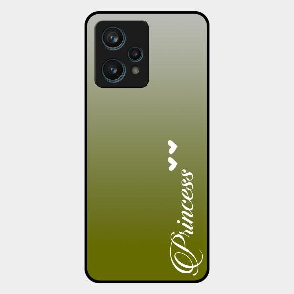 Customize Name Gradient Glass Case Cover Mint Green For Realme 9 Pro Plus 5G