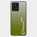 Customize Name Gradient Glass Case Cover Mint Green For Realme 9 Pro Plus 5G
