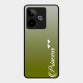 Customize Name Gradient Glass Case Cover Mint Green For Realme Gt 7 5G