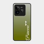 Customize Name Gradient Glass Case Cover Mint Green For Realme Gt 7 Pro