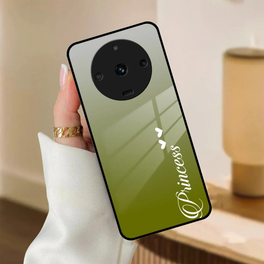 Customize Name Gradient Glass Case Cover Mint Green For Realme/Narzo - ShopOnCliQ