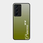 Customize Name Gradient Glass Case Cover Mint Green For Realme Narzo 80X 5G