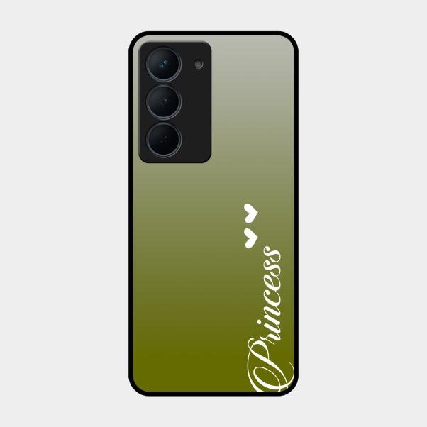 Customize Name Gradient Glass Case Cover Mint Green For Realme Narzo 80X 5G