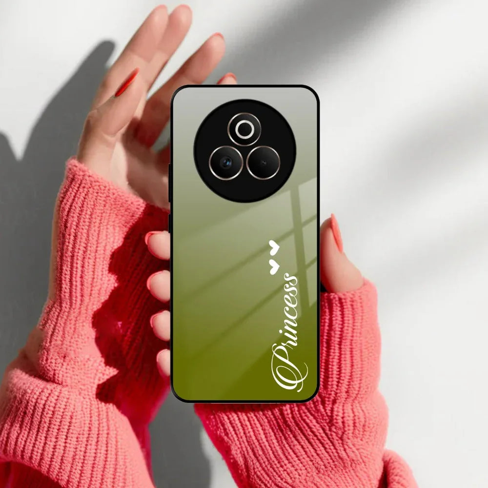 Customize Name Gradient Glass Case Cover Mint Green For Realme/Narzo - ShopOnCliQ