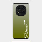 Customize Name Gradient Glass Case Cover Mint Green For Redmi Note 14 Pro 5G