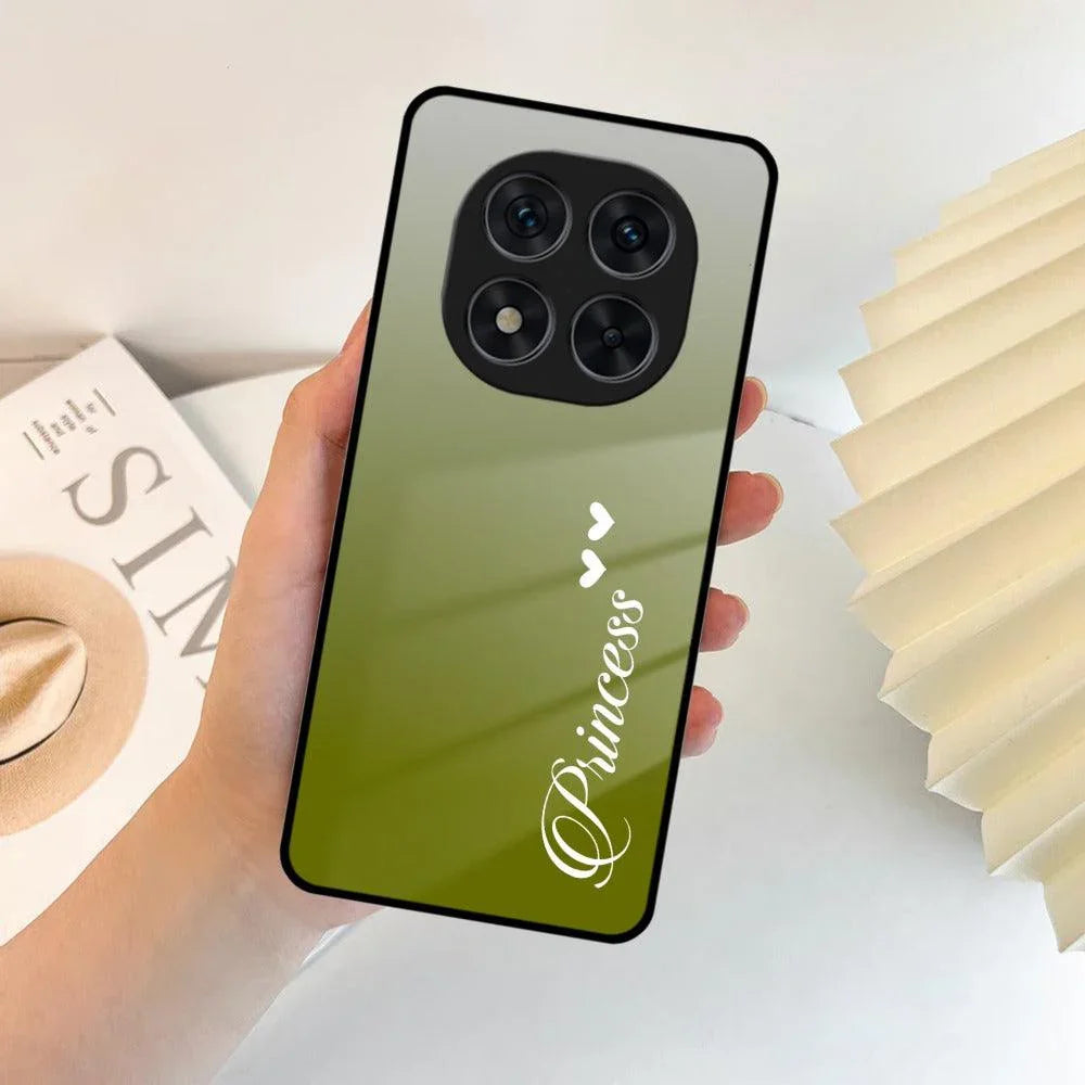 Customize Name Gradient Glass Case Cover Mint Green For Poco - ShopOnCliQ