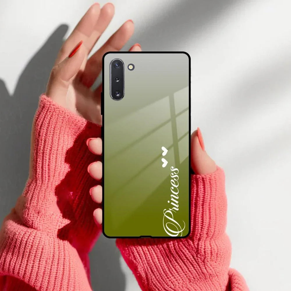 Customize Name Gradient Glass Case Cover Mint Green For Samsung - ShopOnCliQ