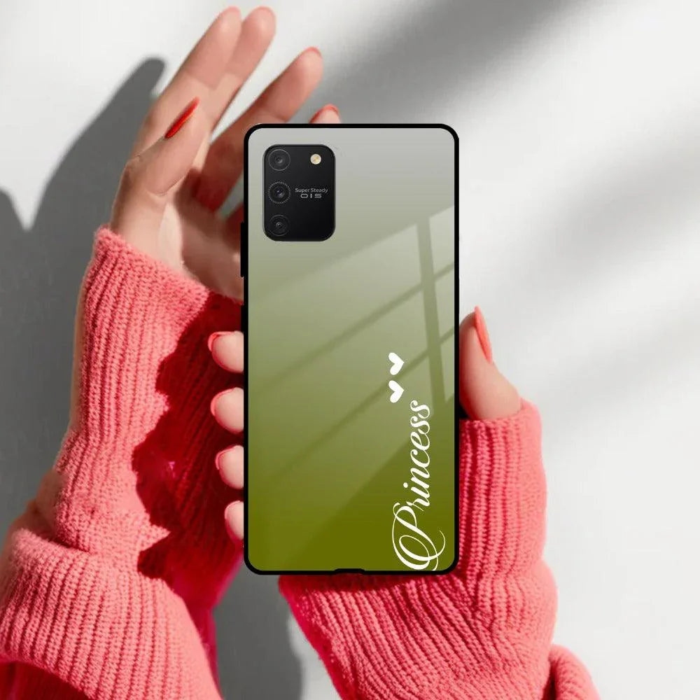 Customize Name Gradient Glass Case Cover Mint Green For Samsung - ShopOnCliQ