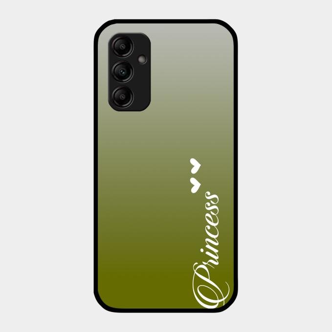 Customize Name Gradient Glass Case Cover Mint Green For Samsung Galaxy A14 5G