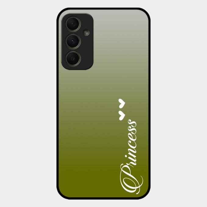 Customize Name Gradient Glass Case Cover Mint Green For Samsung Galaxy A34 5G
