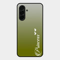 Customize Name Gradient Glass Case Cover Mint Green For Samsung Galaxy A36 5G