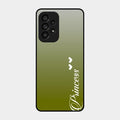 Customize Name Gradient Glass Case Cover Mint Green For Samsung Galaxy A53 5G