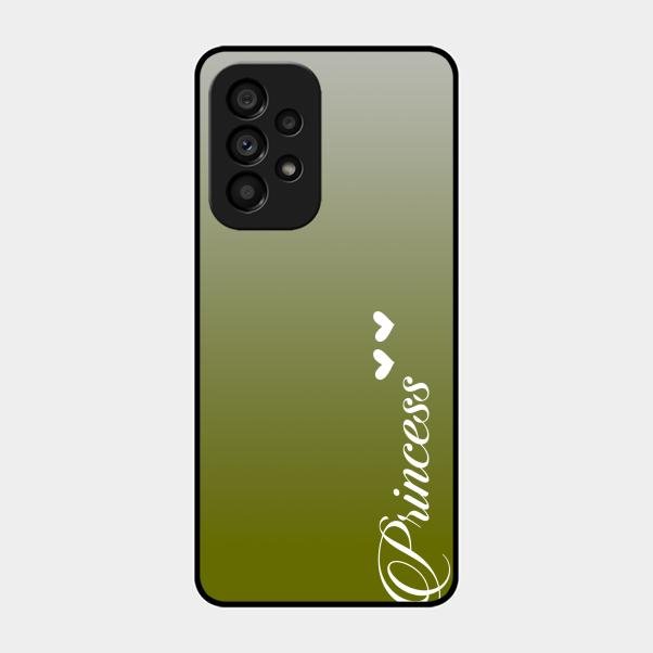 Customize Name Gradient Glass Case Cover Mint Green For Samsung Galaxy A53 5G