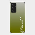 Customize Name Gradient Glass Case Cover Mint Green For Samsung Galaxy A54 5G