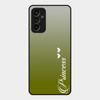 Customize Name Gradient Glass Case Cover Mint Green For Samsung Galaxy F13