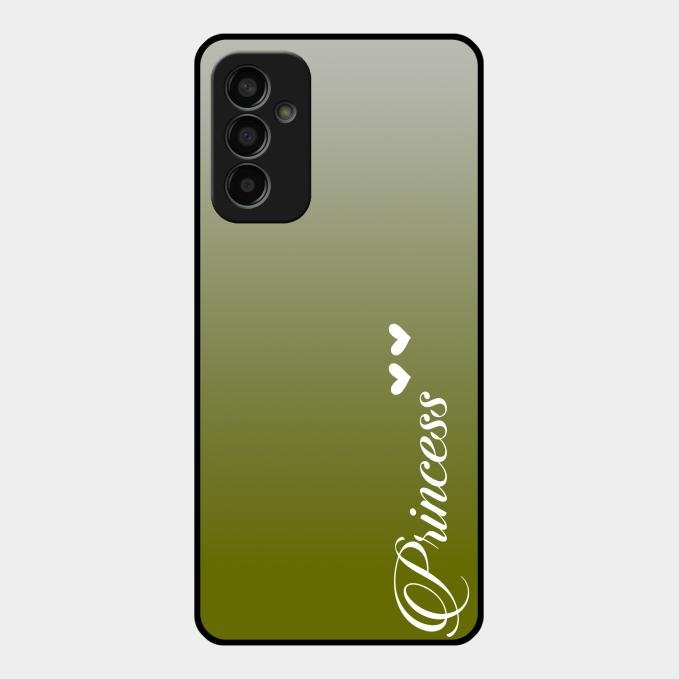 Customize Name Gradient Glass Case Cover Mint Green For Samsung Galaxy F13