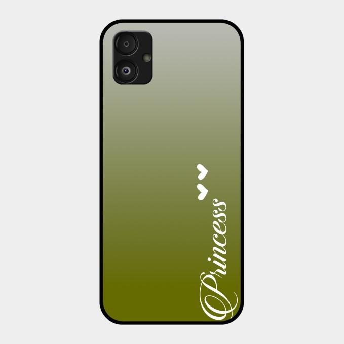 Customize Name Gradient Glass Case Cover Mint Green For Samsung Galaxy F14 5G
