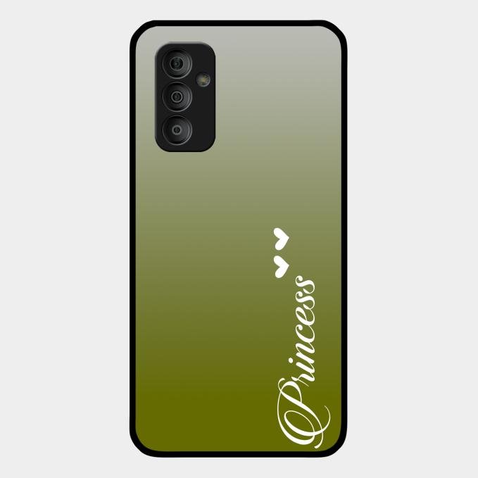 Customize Name Gradient Glass Case Cover Mint Green For Samsung Galaxy F23 5G