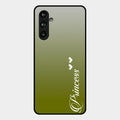 Customize Name Gradient Glass Case Cover Mint Green For Samsung Galaxy M54 5G