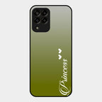 Customize Name Gradient Glass Case Cover Mint Green For Samsung Galaxy M33 5G