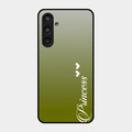 Customize Name Gradient Glass Case Cover Mint Green For Samsung Galaxy M35 5G