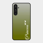 Customize Name Gradient Glass Case Cover Mint Green For Samsung Galaxy M35 5G