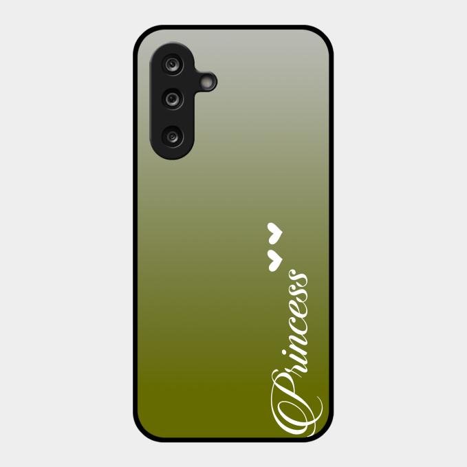 Customize Name Gradient Glass Case Cover Mint Green For Samsung Galaxy M36 5G