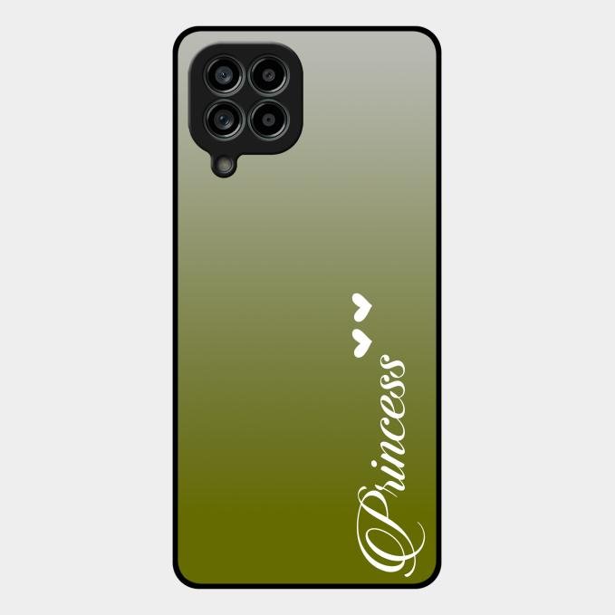 Customize Name Gradient Glass Case Cover Mint Green For Samsung Galaxy M53 5G