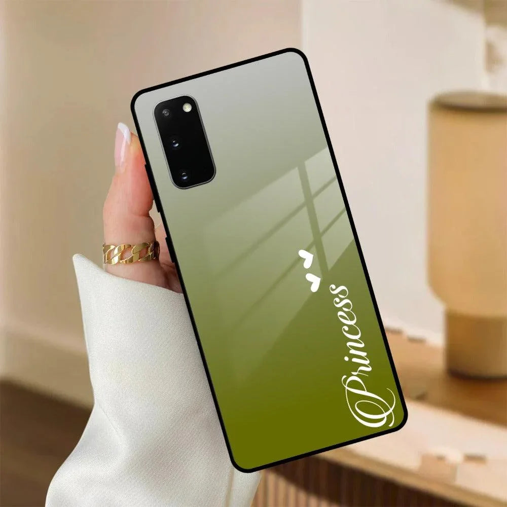 Customize Name Gradient Glass Case Cover Mint Green For Samsung - ShopOnCliQ