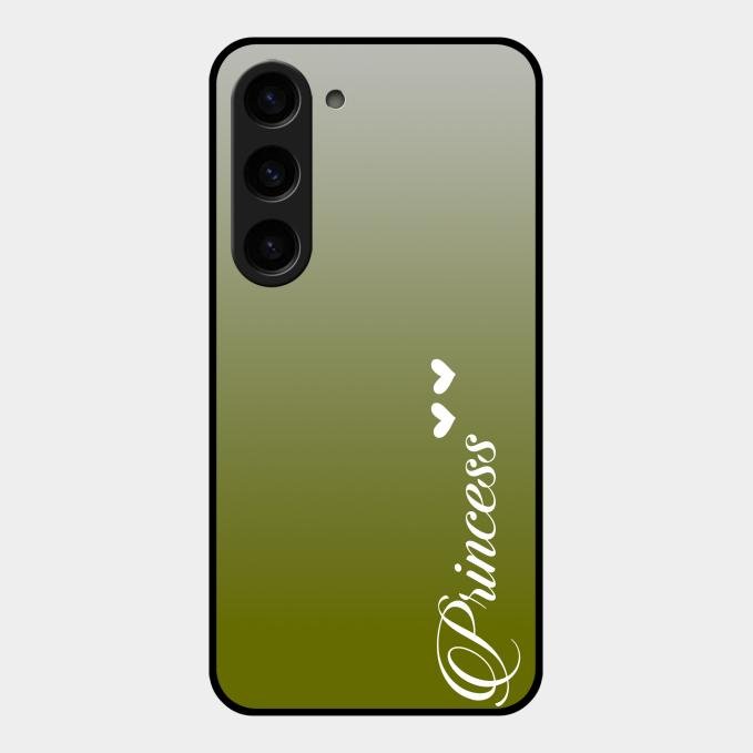 Customize Name Gradient Glass Case Cover Mint Green For Samsung Galaxy S23 5G