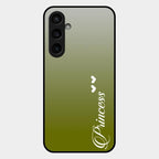 Customize Name Gradient Glass Case Cover Mint Green For Samsung Galaxy S23 Fe 5G