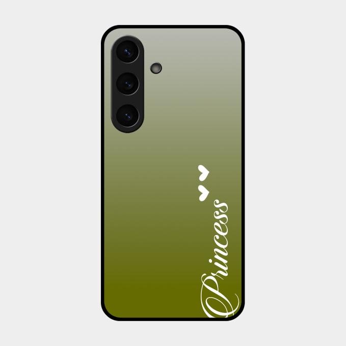 Customize Name Gradient Glass Case Cover Mint Green For Samsung Galaxy S24 5G