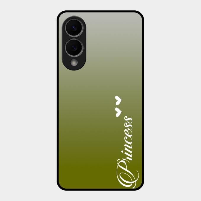 Customize Name Gradient Glass Case Cover Mint Green For Samsung Galaxy S25 Edge 5G