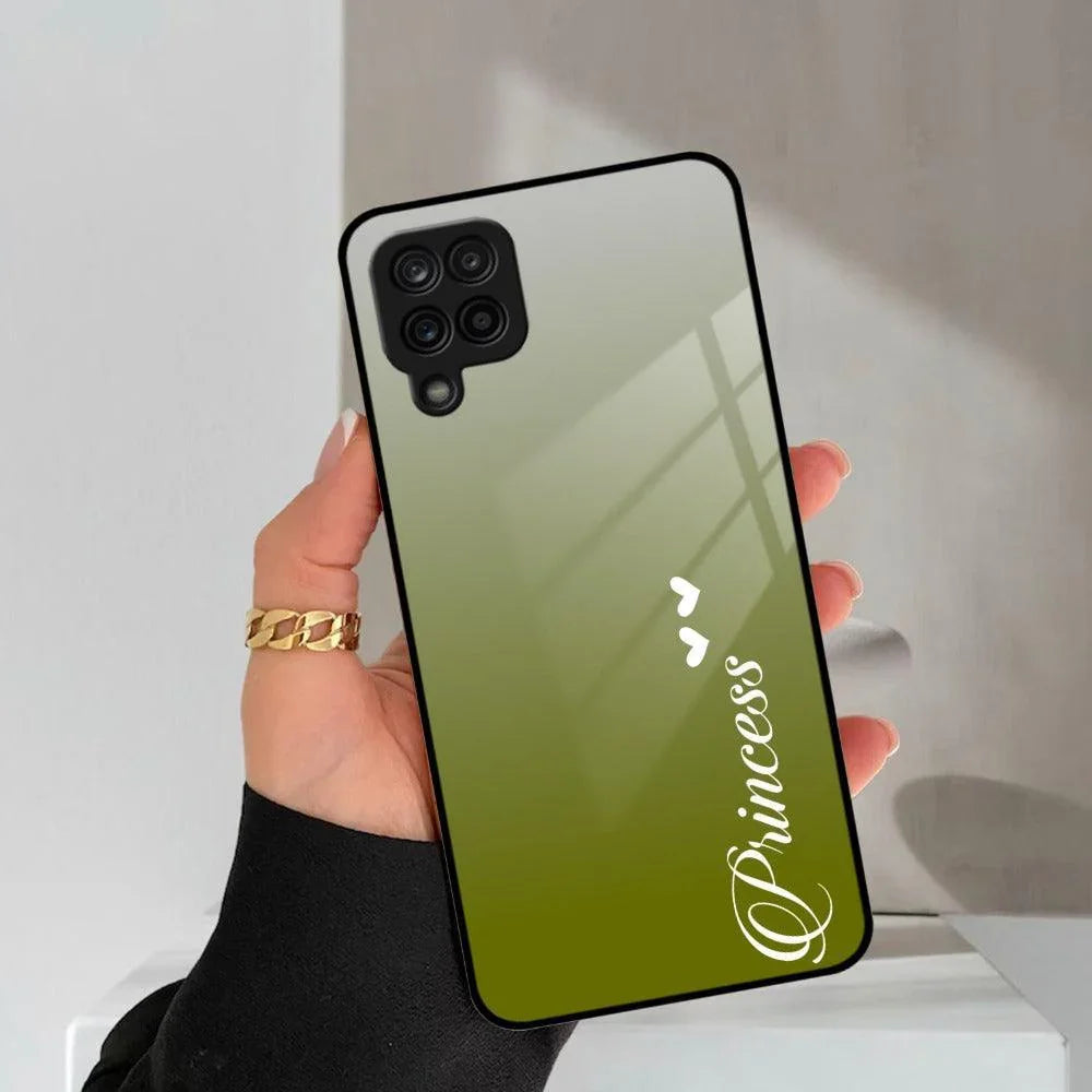 Customize Name Gradient Glass Case Cover Mint Green For Samsung - ShopOnCliQ