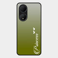 Customize Name Gradient Glass Case Cover Mint Green For Vivo T2 5G