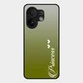 Customize Name Gradient Glass Case Cover Mint Green For Vivo T4 Pro 5G