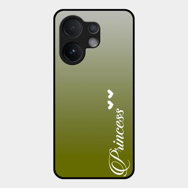 Customize Name Gradient Glass Case Cover Mint Green For Vivo T4 Pro 5G