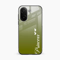 Customize Name Gradient Glass Case Cover Mint Green For Vivo V60e 5G
