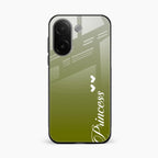 Customize Name Gradient Glass Case Cover Mint Green For Vivo V60e 5G
