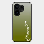 Customize Name Gradient Glass Case Cover Mint Green For Vivo X200 Fe 5G