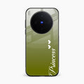 Customize Name Gradient Glass Case Cover Mint Green For Vivo X300 5G