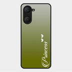 Customize Name Gradient Glass Case Cover Mint Green For Vivo Y28E 5G