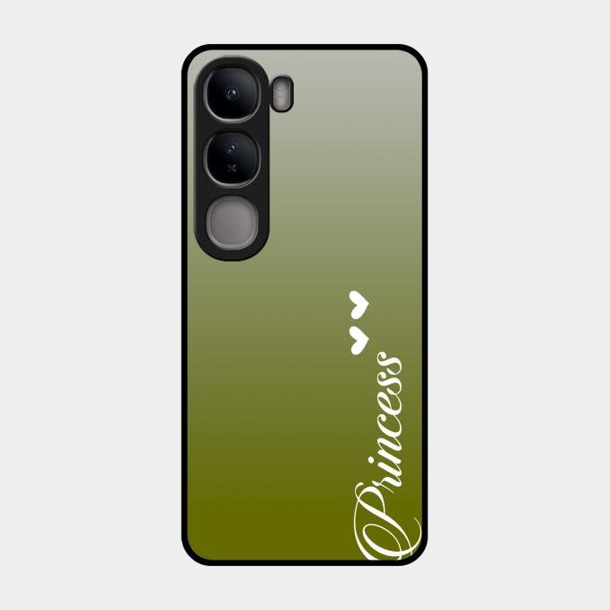 Customize Name Gradient Glass Case Cover Mint Green For Vivo Y300 5G