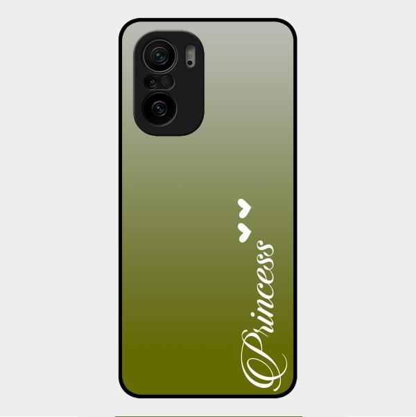 Customize Name Gradient Glass Case Cover Mint Green For Xiaomi Mi 11X 5G