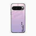 Customize Name Gradient Glass Case Cover Pink For Google Pixel 10 Pro