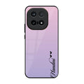 Customize Name Gradient Glass Case Cover Pink For iQOO 15 5G