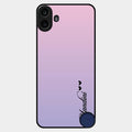 Customize Name Gradient Glass Case Cover Pink For Nothing Cmf Phone 1