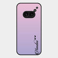 Customize Name Gradient Glass Case Cover Pink For Nothing Phone 2A 5G